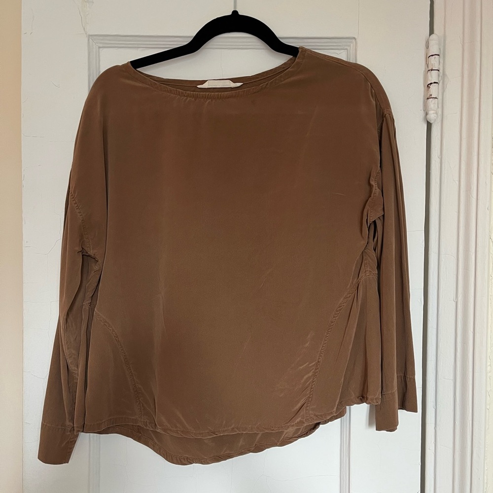 ELIZABETH SUZANN Parabola top in Moss Silk